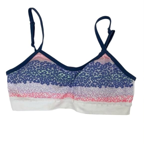 Maidenform Girl Multicolor Animal Print Seamless Adjustable Bralette Medium - Picture 1 of 3